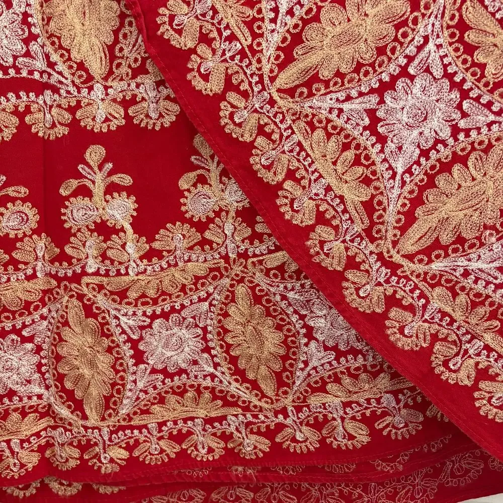 Other embroidered red